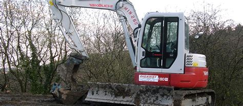 mini digger hire south wales